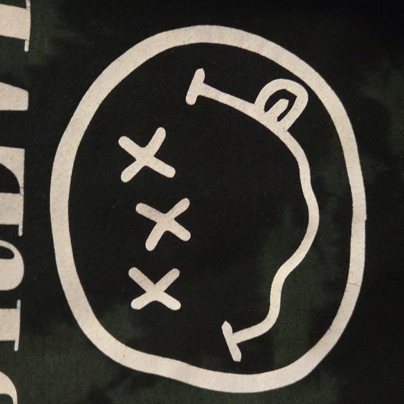 Assholes Live Forever Good Die Young Tye Dye Green/Black Hoodie Size Large - Picture 3 of 6